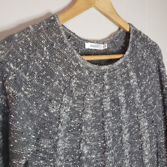 3 for $25 Ricki's Grey Gray Ladies Sweater Top Extra Small XS - Picture 5 of 7